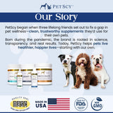 PetScy - Probiotic Chews for Dogs, Probiotic for Dogs of All Ages, Sizes & Breeds with Prebiotic Fiber and Pure Omega-3 | Improves Skin, Coat, and Gut Health, 30 Chews