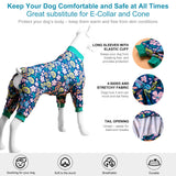 LovinPet Onsie for Dog After Surgery Big Dogs, Big Dog Clothes, Post Surgery Onesie, Lightweight Fabric Pitbull Dog Pullover Pajamas, Puppy Pajamas, Pitbull Clothes, Blue Green XL