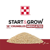 Purina Start & Grow | Nutritionally Complete Medicated Chick Feed Crumbles | 5 Pound (5 lb.) Bag