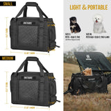 Onetigris Portable Pet Carrier for Small Puppy Dog and Cat, Multi Carry Way Soft Sided Carrier, Lightweight Adjustable Travel Pet Carrier for Outdoor Walking, Vet Visit, Camping, Up to 12lbs