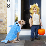 Halloween Dog Shark Costume Outfits for Large Dog Winter Fleece Puppy Jacket Coat Hoodie Funny Dog Clothes Golden Retriever(3XL, Blue)