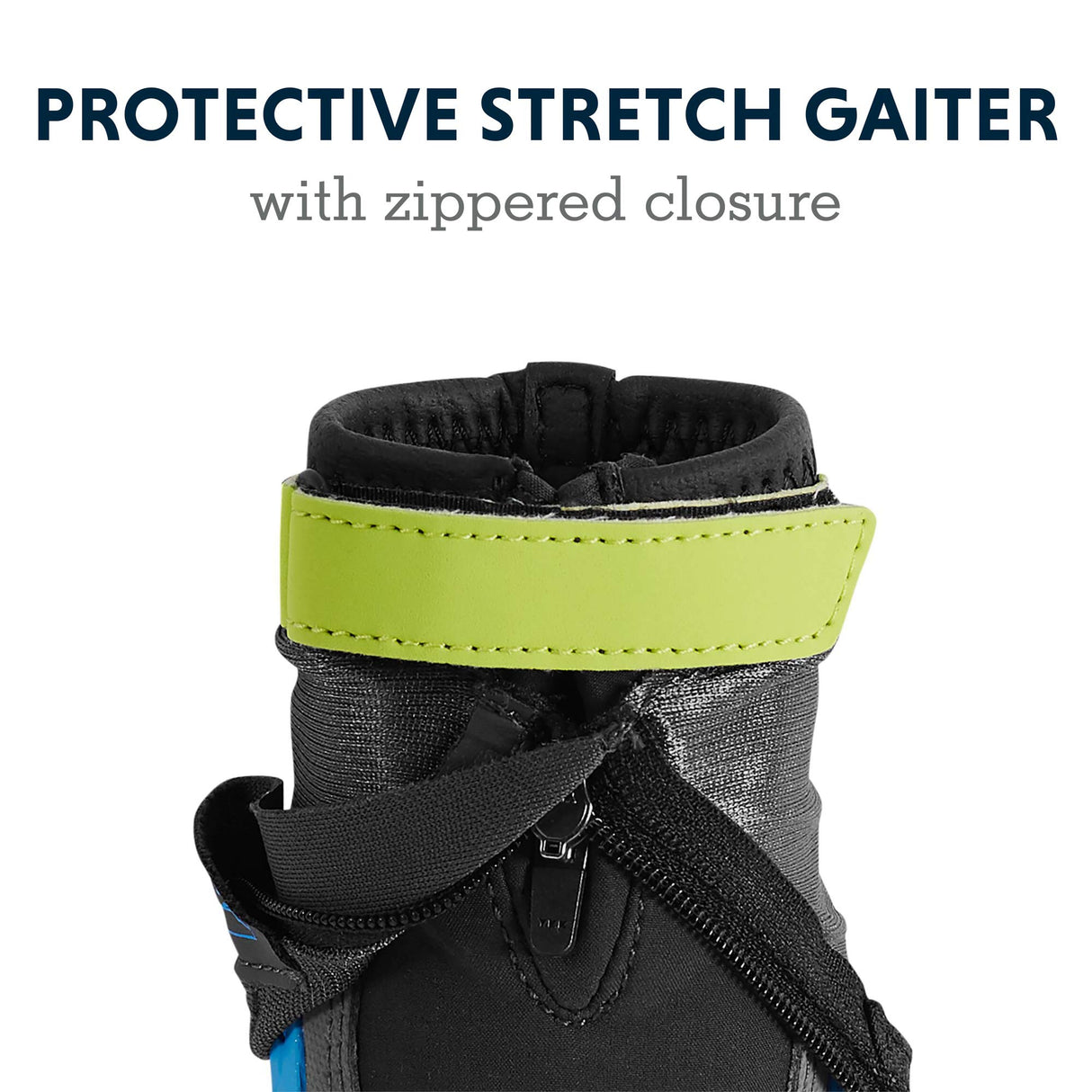 Ruffwear, Polar Trex Dog Boots, Ultimate Winter Paw Protection, Insulated Grip & Anti-Snow Gaiter for Extreme Cold Adventures, Obsidian Black, 2.25"