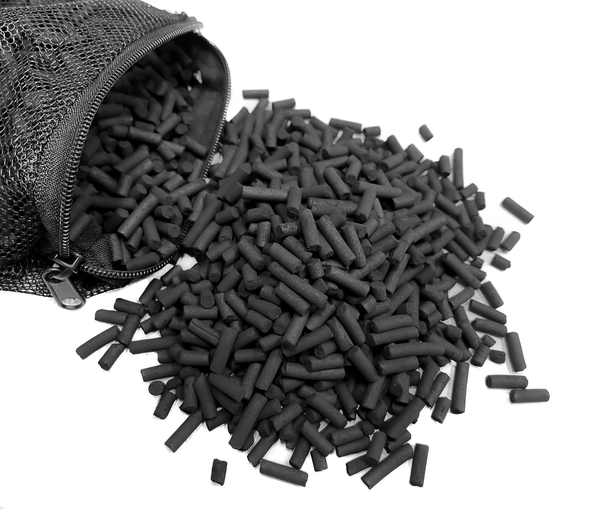 Wave Point 10 lbs (5 lbs x 2) Premium Virgin Activated Carbon Charcoal Pellets in Media Bags for Aquarium Fish Tank Koi Pond Reef Filter Media, Air Filter & AC, Total 10 lbs (2 Bags), 1.9 Gallon