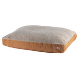 Carhartt Durable Canvas Pet Bed, Water Resistant Firm Duck Dog Bed, Carhartt Brown (Sherpa Top), Large