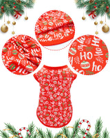 PET SHOW 4 Pack Christmas Dog Shirts for Extra Large Dogs Tank Top Tee Red Green Xmas Santa Gnome T-Shirts Pets Holiday Party Sleeveless Vest Dog Clothes Boys Girls(XXX-Large)