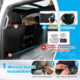 Automiim Dog Car Barrier Behind Front Seat, 51.2" Wide Car Pet Barrier One-Piece Design, Dog Car Divider Back Seat Barrier Small Crossover, Compact Car and Crossover