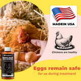 Respiratory Aid for Poultry - Chicken Supplement - Drinking Water Additive - Supports Respiratory Health in Roosters - Suitable for All Birds - 6 oz Dropper - Made in USA