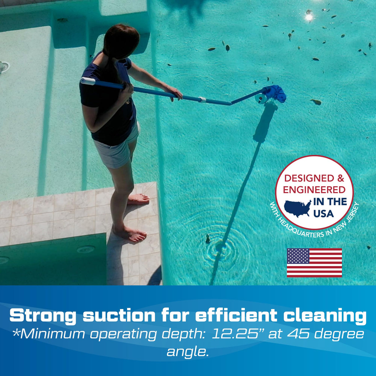 POOL BLASTER Catfish Ultra Rechargeable, Battery-Powered, Pool-Cleaner, Ideal for In-Ground Pools and Above Ground Pools for Cleaning Leaves, Dirt and Sand & Silt.