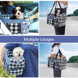 JLDVP Small Dog Car Seat in The Middle Console, Multi-Functional, Safety Belt, Portable Armrest Pet Seat