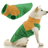 Gooby Fleece Vest Two Tone - Green, Small - Soft Fleece Vest with Durable Metal Leash Ring Stylish Two Tone Dog Sweater for Small to Medium Dogs