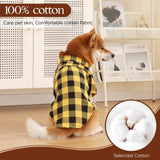 Harbyel Dog Shirts Plaid Dog Shirt Dog Clothes for Small Medium Large Dogs Owner and Pet Shirts are Sold Separately