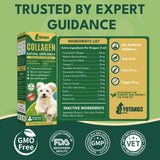 Liquid Collagen for Dogs, Natural Dog Collagen for Skin & Coat Support, Immune Support, Joint & Mobility Care with MSM, Middle-Aged and Older Dogs (Bacon Flavor - 60ml)