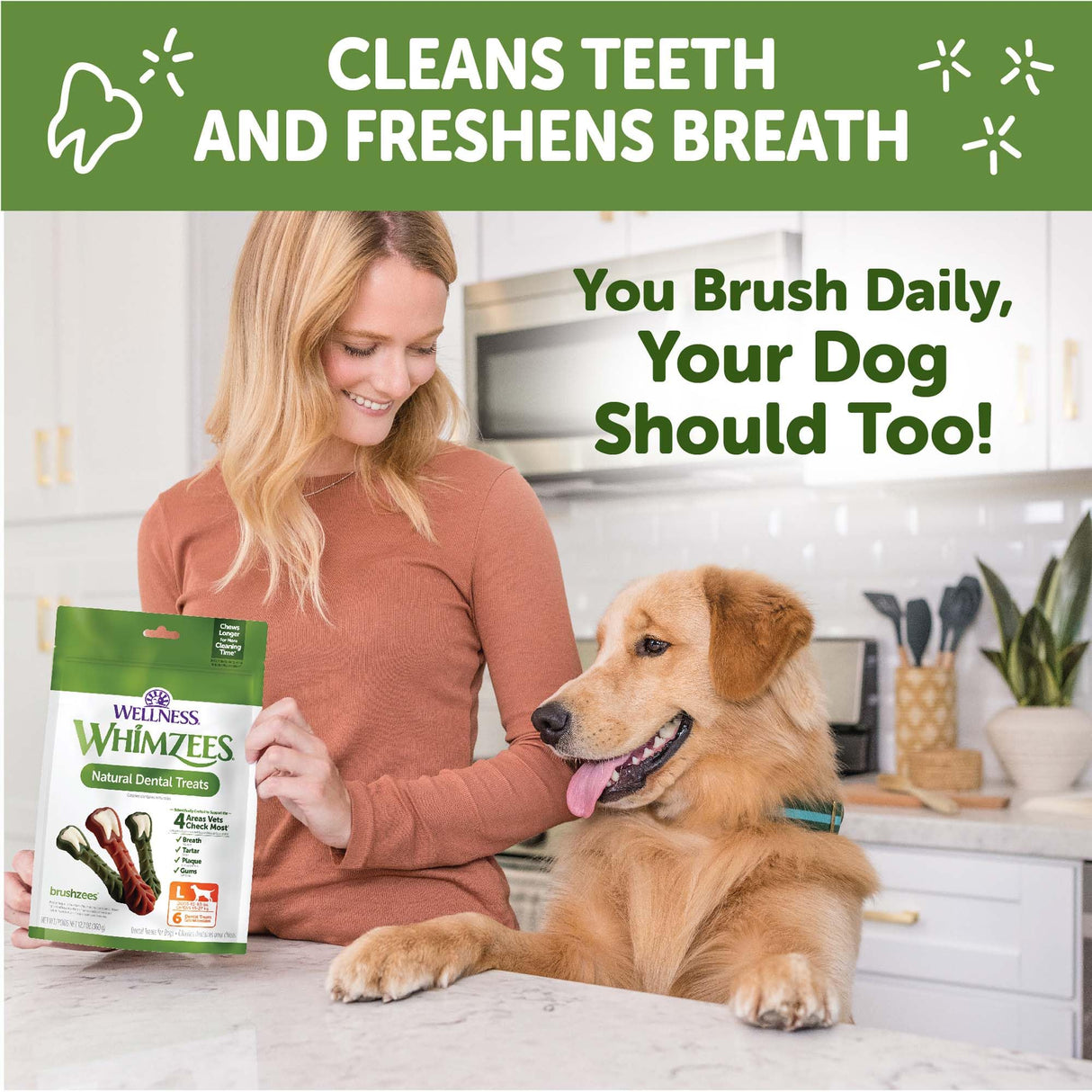 WHIMZEES Wellness Value Box Dog Dental Treats, Large Size, (24 Count)