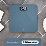 Greater Goods Digital AccuCheck Bathroom Scale for Body Weight, Capacity up to 400 lbs, Batteries Included, Stone Blue