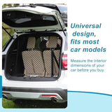 GLIDESMOOTH Dog Car Net Barrier, Hook Pet Divider - Black, 47.24"x27.56"