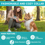 Flea and Tick Prevention for Dogs, 4 Pack Flea Collar for Dogs, Dog Flea and Tick Treatment, 32 Months Protection, Waterproof, Adjustable Collar for Dog, One Size Fits All for All Breeds, Black