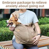 ETIAL Medium Dog Sling Carrier, Thick Padded Adjustable Shoulder Strap Dog Carriers with Metal Safety Leash, Comfortable Hand Free Pet Pouch Carrier for 25-40 lbs Dogs Outdoor Travel Hiking (Green)