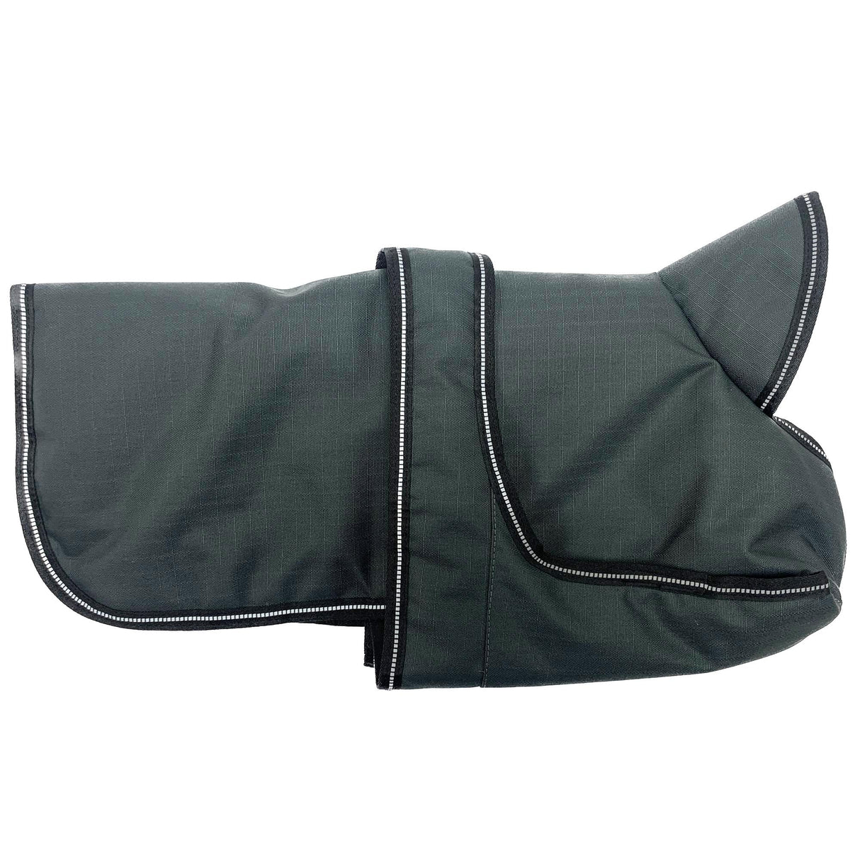 PetRageous 7303CGS Juneau Waterproof Cold Weather Dog Coat with Full Chest Coverage Leash Opening 11-Inch Long Heavyweight Jacket for Small Breeds and Puppies, Charcoal Grey