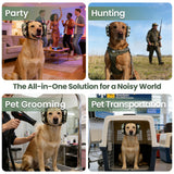 KingGlore Dog Ear Muffs for Noise Protection, 22dB NRR Noise Cancelling Headphones for Dogs - Adjustable & Comfortable Calming Earmuffs, Anxiety Relief for Fireworks, Thunder, Hunting, Vacuums, Travel