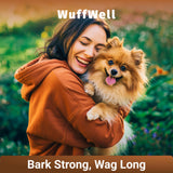 WuffWell Turkey Tail Mushrooms for Dogs – Mushroom Supplement for Dogs Immune Support – Aids Lumps & Bumps – Mushroom Powder for Dog – Vet-Recommended – Dog Mushrooms Powder – Made in USA - 140ct
