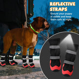 Dog Shoes for Medium Large Size Dogs, Breathable Dog Shoe for Hot Pavement, Dog Booties and Paw Protectors to Prevent Licking, Anti-Slip Dog Boots with Reflective for Summer, Hiking, Snow (Size 6)