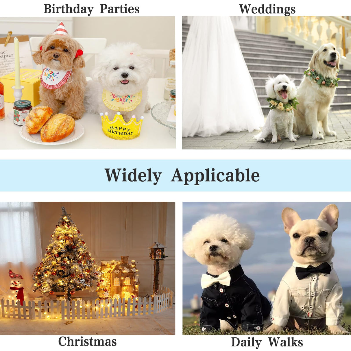 Dog Dress Tutu Skirt for Dogs Cats Girl, Sweet Dog White Princess Dresses with Bowknot, Pet Lace Costume Formal Clothes for Wedding Party Holiday Birthday (White, X-Large(17-27lb))