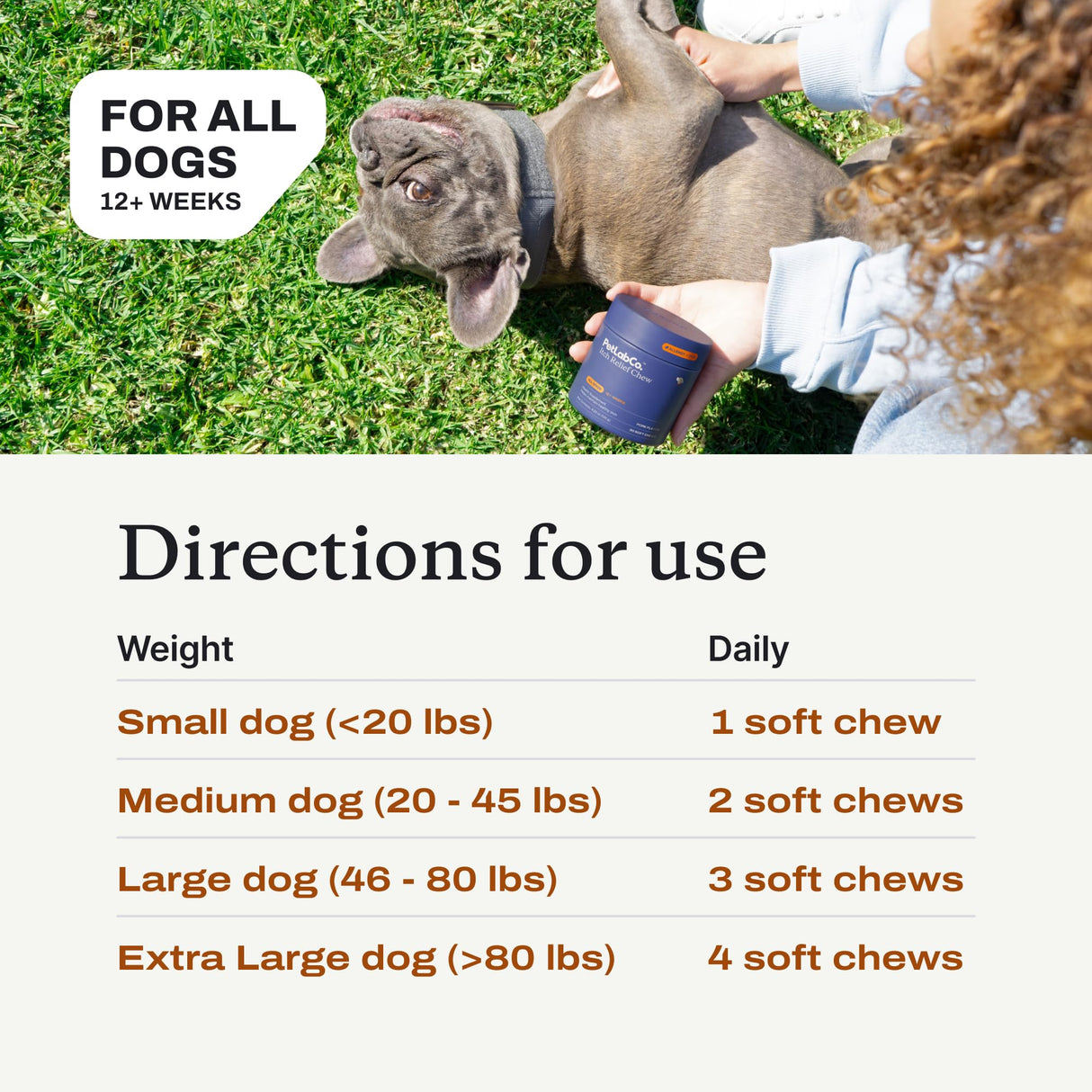 PetLab Co. Itch Relief Chews - Support for Dry, Occasionally Itchy Skin & Coats - Formulated with Turmeric, Omega 3 & 6, Honey - Packaging May Vary