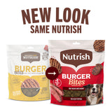 Nutrish Burger Bites Beef Recipe with Bison Premium Dog Treats, 30 oz. Pouch (Rachael Ray)