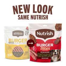 Load image into Gallery viewer, Nutrish Burger Bites Beef Recipe with Bison Premium Dog Treats, 30 oz. Pouch (Rachael Ray)
