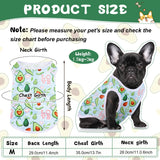 Saintrygo 10 Pcs Lovely Puppy Shirts Print Dog Clothes Breathable Summer Pet Cartoon Dog Shirt Clothes Sweatshirt for Puppy Cartoon Shirt Sweatshirt to Cat(Medium)
