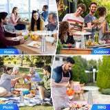 chemotex Fly Fan for Tables Food Fans Keeps Flies Away Fly Repellent Fans for Outdoor Table Top Bug Fan with Holographic Blades for Picnic, Outside (Silver, 6Packs)