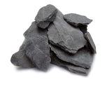 Natural Slate Stone 1 to 3 Inches - USA Sourced and Packaged for Aquascaping Aquariums, Terrariums, Paludariums, Reptile Enclosures, Wargaming, Models, Mosaic Art, Miniature Fairy Gardens (2lbs Grey)