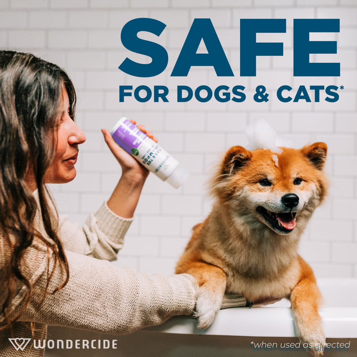 Wondercide - Flea & Tick Shampoo for Dogs and Cats - Flea and Tick Treatment with Natural Essential Oils - for Pets Over 4 Months - Powered by Plants - Rosemary - 12 Fl oz