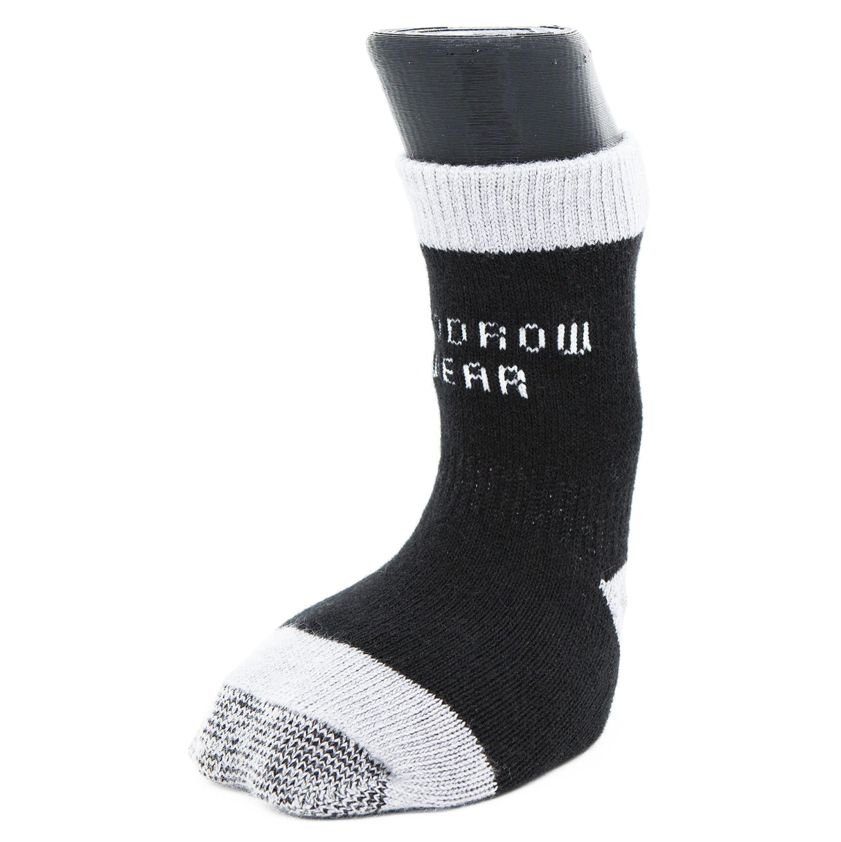 Woodrow Wear, Power Paws Advanced Dog Socks, Black Grey, S, Fits 25-45 pounds