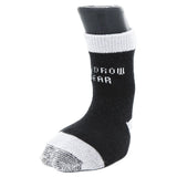 Woodrow Wear, Power Paws Advanced Dog Socks, Black Grey, S, Fits 25-45 pounds