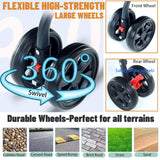 ZHUOKECE 3-in-1 Pet Dog Stroller, Dog Wagon with Removable Carrier, Cat Stroller for Medium Dogs Up to 55lbs (Green)