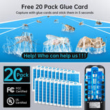 Fruit Fly Traps Indoor for Home: Plug in Mosquito Bug Zapper Gnat Moth Catcher with 9W Night UV Light, 2 Devices 20 Sticky Glue Board Refills for Indoors Flying Insect Trap