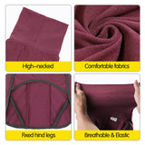 Dog Sweater Pullover Cold Weather Vest for Dogs Dog Sweatshirt & Jacket for Indoor and Outdoor Use (Large, Wine red)