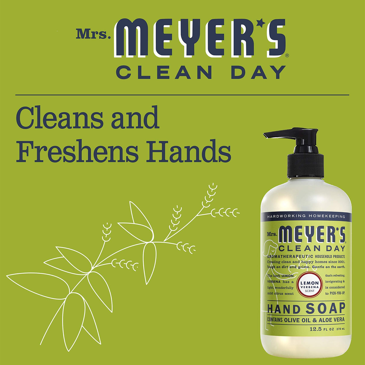 Mrs. Meyer's Liquid Hand Soap (Variety Pack) (Lavender + Lemon Verbena)