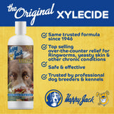 Happy Jack Xylecide, Itch Relief Shampoo for Dogs, Control Ringworms, Itchy Skin Treatment for Hot Spots, Seborrheic Dermatitis, Dandruff, Psoriasis, Eczema, Kennel Itch (12 oz)