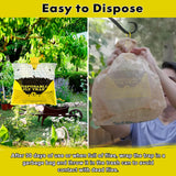 Fly Traps Outdoor Hanging, 12 Natural Pre-Baited Fly Hunter Stable Horse Ranch Fly Trap, Mosquito Fly Bags Outdoor Disposable Catchers Killer Repellent for Barn Farm Patio & Camping