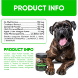 Green Lawn Chews for Dogs - Natural Dog Urine Neutralizer for Lawn with Cranberry, Probiotics, ACV & Digestive Enzymes - 120 Chews for Healthy Bladder, Urinary Tract - Grass Burn, Yellow Spots Treats