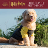 Harry Potter Hufflepuff Dog T-Shirt - Pet Costume Shirt for Dogs - Officially Licensed Dog Apparel & Accessories for Hogwarts Houses, Size Medium