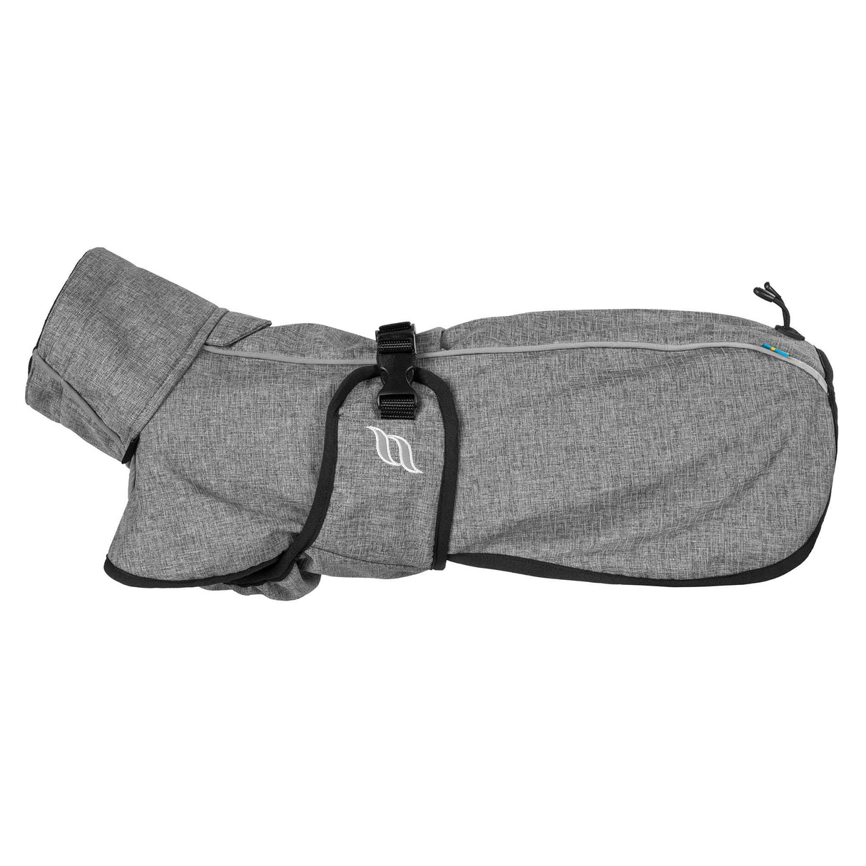Back on Track Bark Therapeutic High Tail Set Dog Coat with Reflective Details for Safety - Ultimate Comfort & Protection for Active Dogs, Grey, 45cm (18") - S3