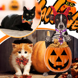 Talltalk 360 Pcs Valentines Day Dog Bow Ties Collars Set Adjustable St Patricks Day Dogs Neckties Grooming Supplies for Small Medium Large Easter Christmas Pet Cat Decoration(Pumpkin)