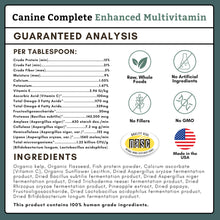 Load image into Gallery viewer, Wholistic Pet Organics Canine Complete - Dog Multivitamin Powder - 1 Lb - Daily Dog Vitamins and Supplements for Homemade Food - Immune System, Skin, Coat &amp; Overall Health - All Breeds - 45 Scoops
