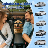 Vehicle Pet Barrier, Adjustable Universal Dog Car Barrier for SUVs, Trucks and Cars, Moves with Car Seat, Sturdy Metal Tube Pet Pen for Vehicles