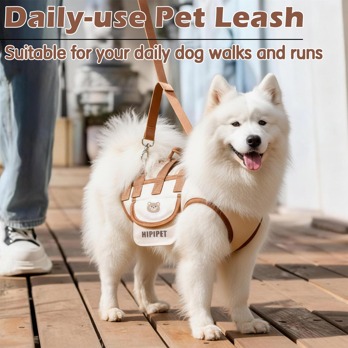 GQIRIL Dog Sling Backpack Carriers - Adjustable Pet Lift Harness Gear, Breathable Dogs Carrying Lifting with Traction Leash Shoulder Straps and Treat Bag for Walking Hiking Travel (XL, 18-23lbs)