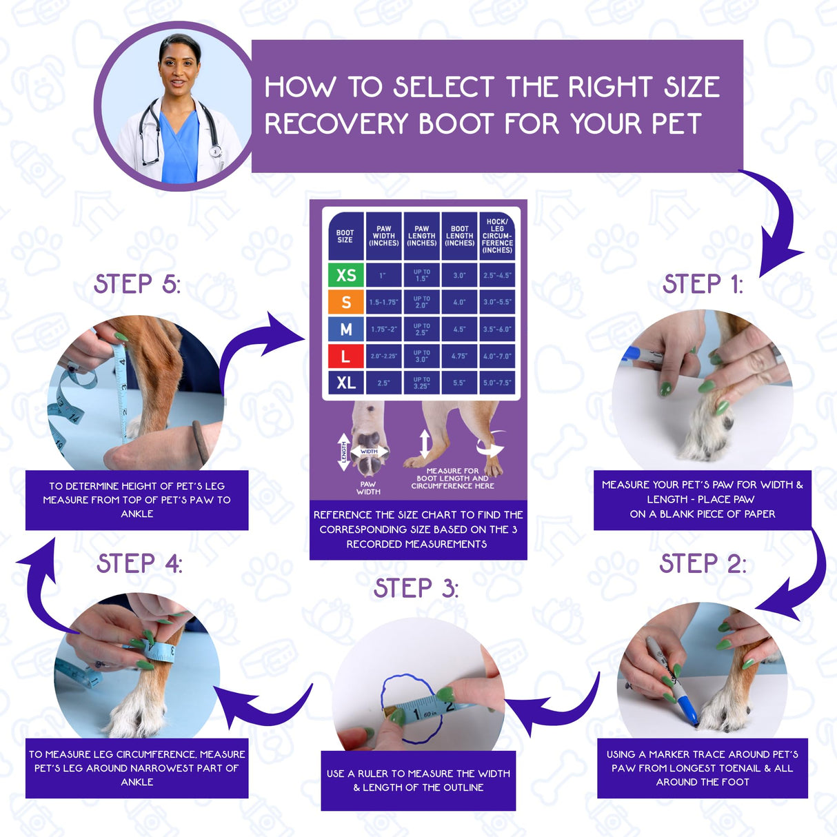 Calm Paws Recovery Boot and paw Protector (XLarge)