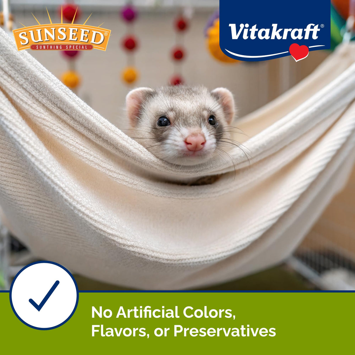 Sunseed Vita Prima Ferret Food - Dry Food for Ferrets - Vitamin-Fortified with Essential Nutrients - Supports Healthy Digestion and Healthy Teeth, 3 lb